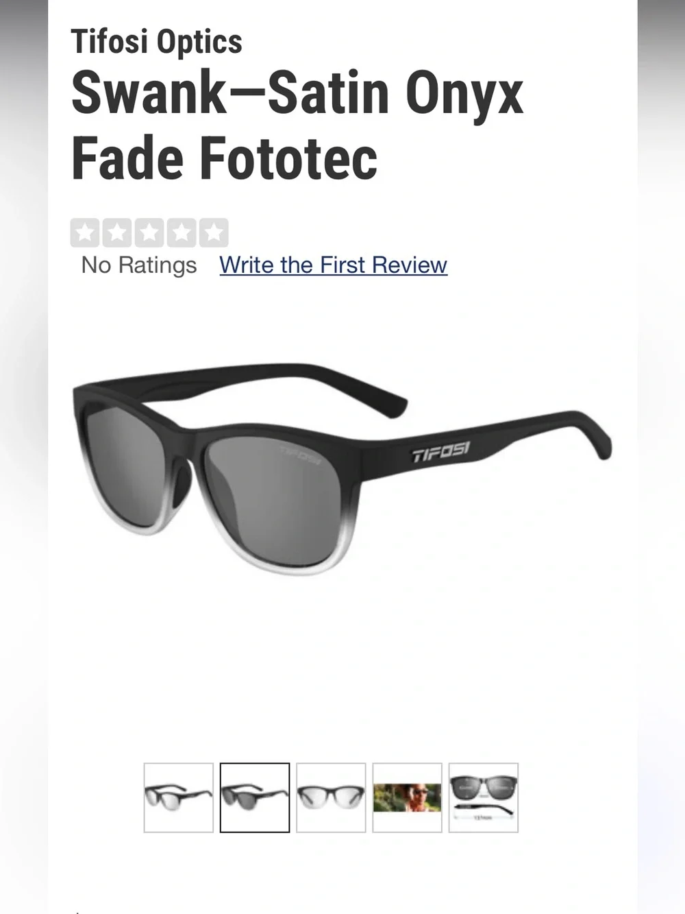 Tifosi Optics Swank Fototec Light Adapting Glasses
